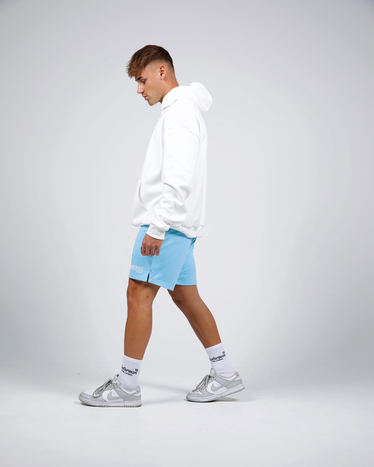 OOSTERVEEN 2.0 BABY BLUE MESH SHORTS
