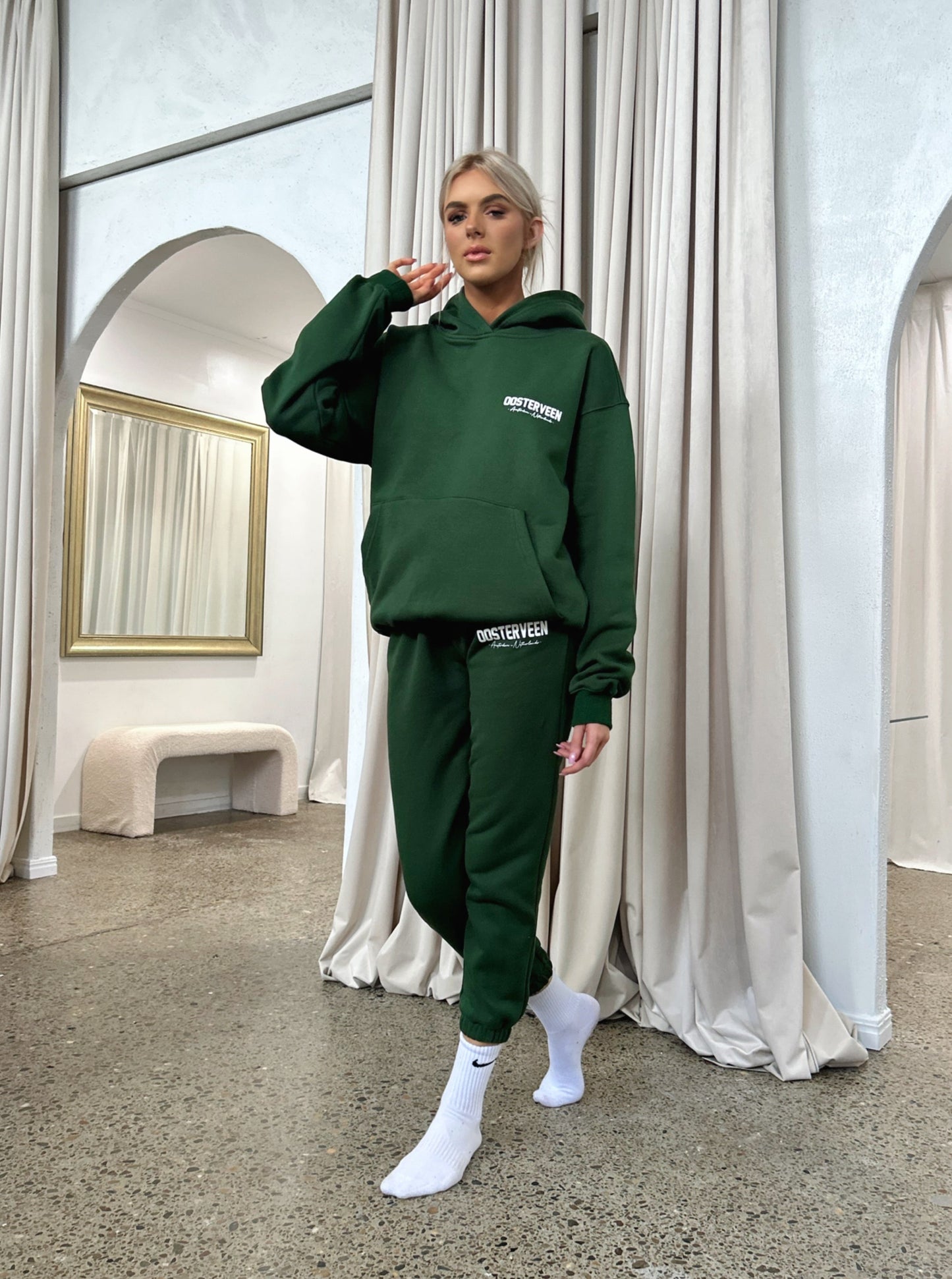 OOSTERVEEN LEISURE CLUB TRACKIES - FOREST GREEN